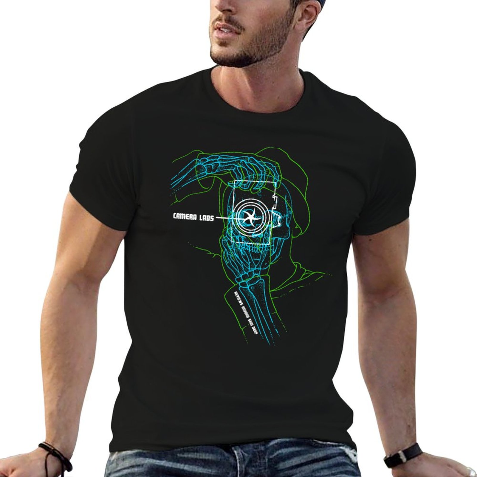 Photography X Ray - Cameralabs Photography X-Ray Tシャツ エッセンシャル ソリッドカラー