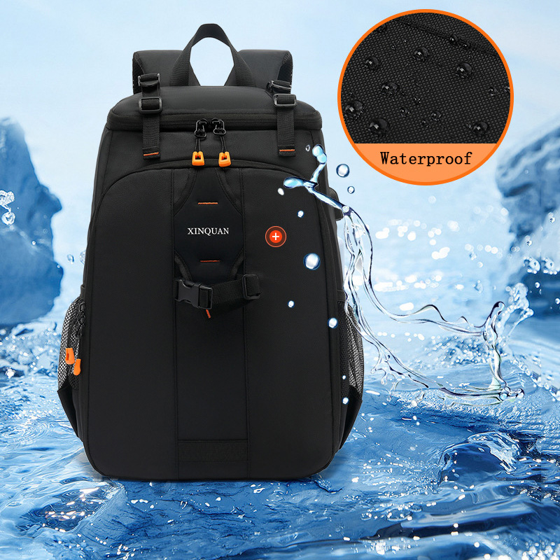 Photography Videos - 防水トラベルバックパック、ビデオ三脚、DSLRバッグ、大容量写真撮影用カメラショルダーバッグ（ニコン、ペンタックス、キヤノン、ソニー用）