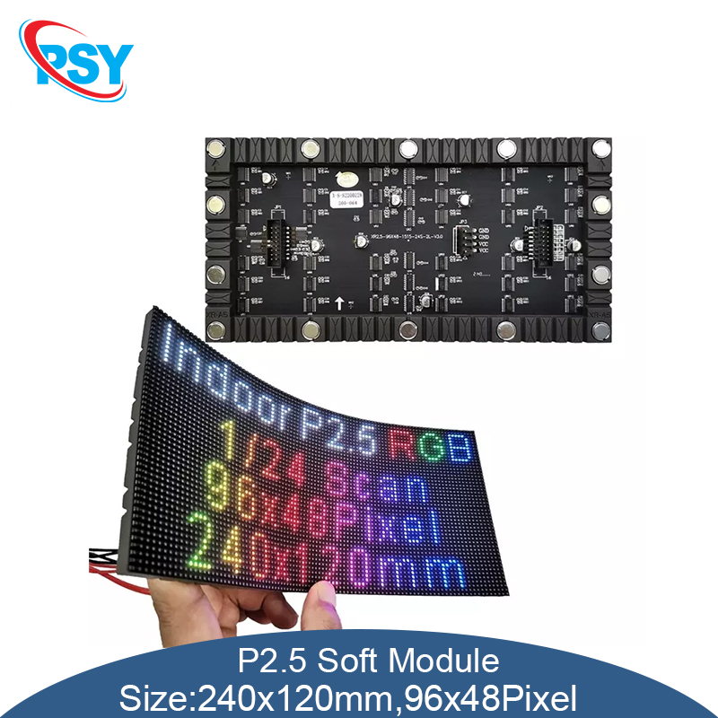 Pixel Art Led Panel - LED 屋内フルカラーフレキシブルモジュール P2.5 240 × 120