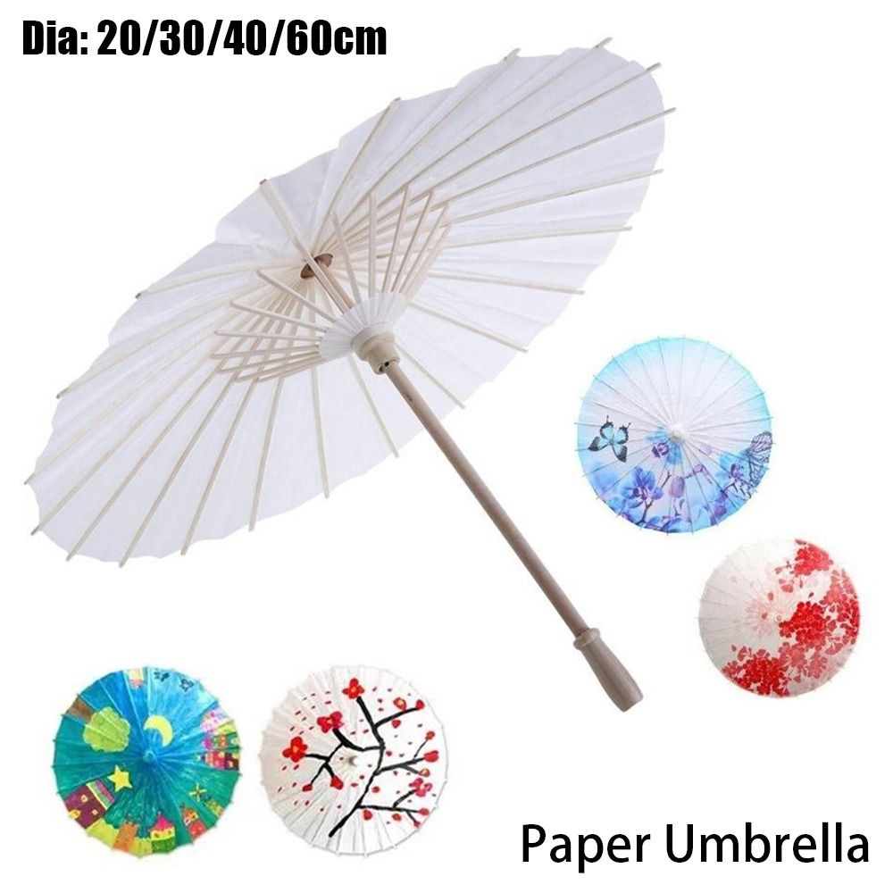 1個入り 直径20/30/40/60cm 紙傘 伝統的な白い - Photography Umbrella のレビューと価格