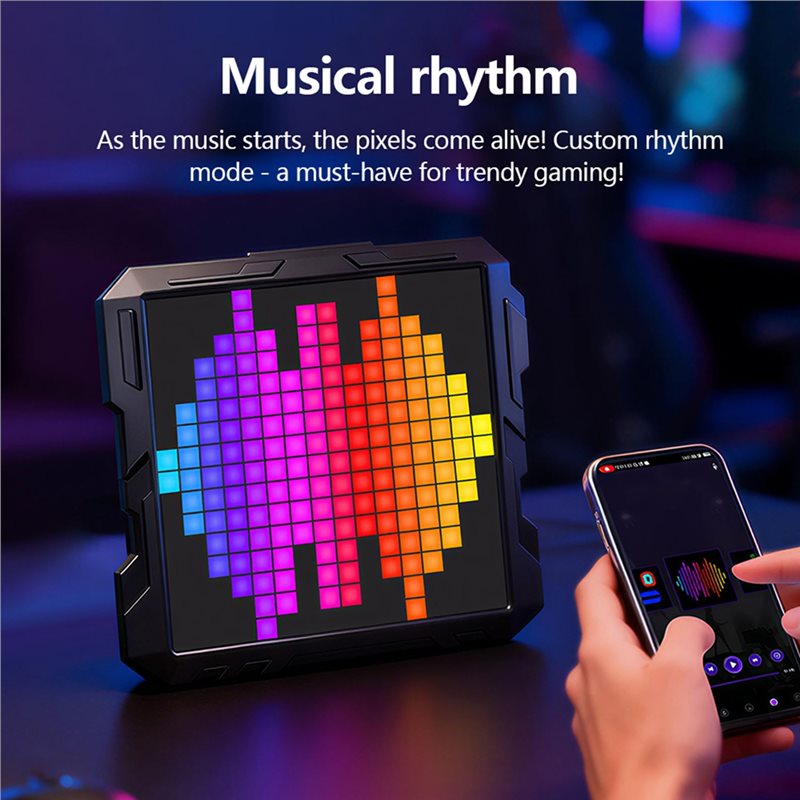 ABGH-スマートデジタルナイトライト（ピクセルアートLED - Pixel Art Led Panel のレビューと価格