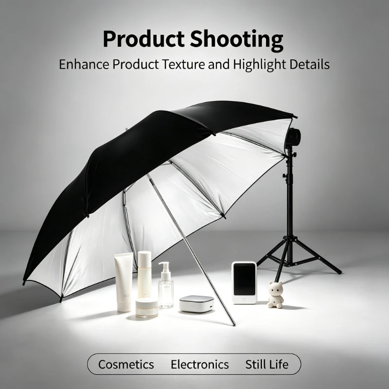 2026年 ブラック 耐久性のある33インチ反射傘 83CM - Photography Umbrella のレビューと価格