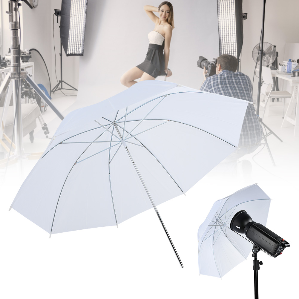 33 インチ半透明ホワイトソフト傘写真撮影スタジオ用フラッシ - Photography Umbrella のレビューと価格