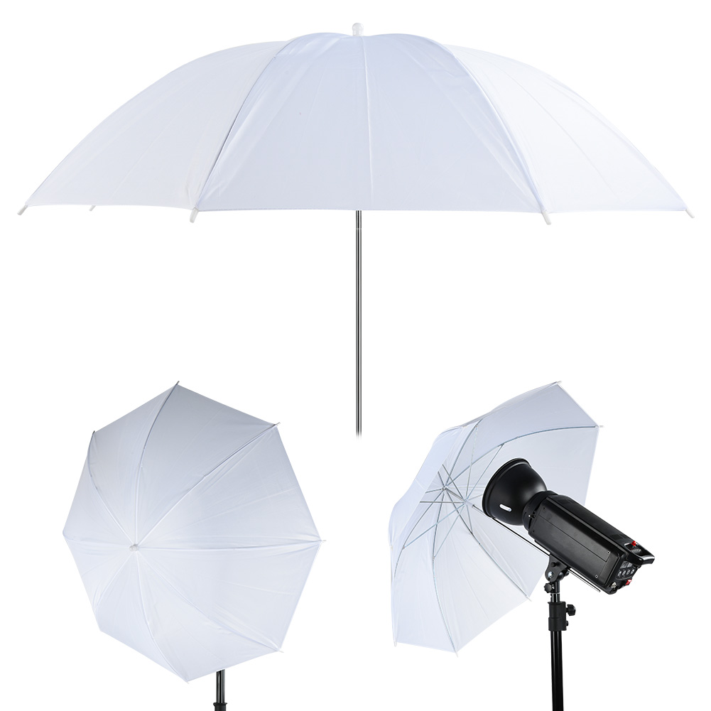 33 インチ半透明ホワイトソフト傘写真撮影スタジオ用フラッシ - Photography Umbrella のレビューと価格