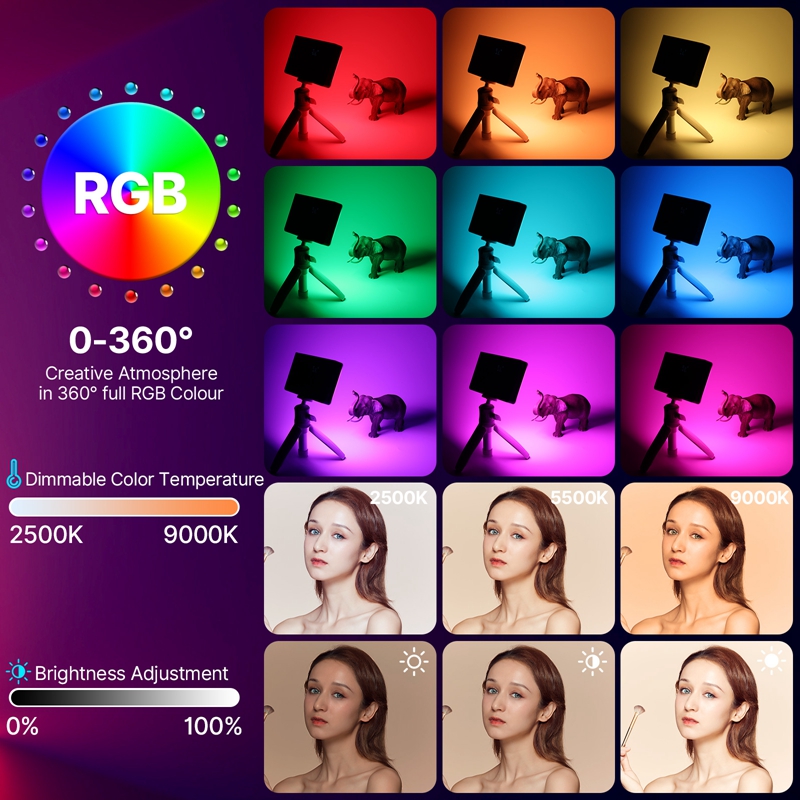 ルanzi-写真およびカメラ用のLEDビデオライトlt002 - Pixel Art Led Panel のレビューと価格