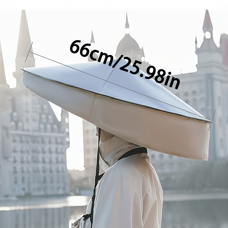 UPF50+ 折りたたみ式ハンズフリーヘッドアンブレラハット - Photography Umbrella のレビューと価格