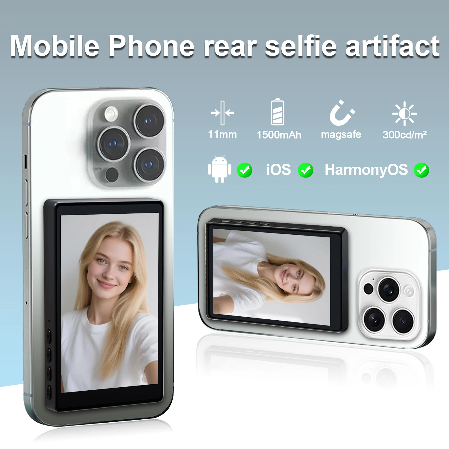 ワイヤレスモニターリアカメラスクリーン スマートフォン自撮り - Photography Videography のレビューと価格