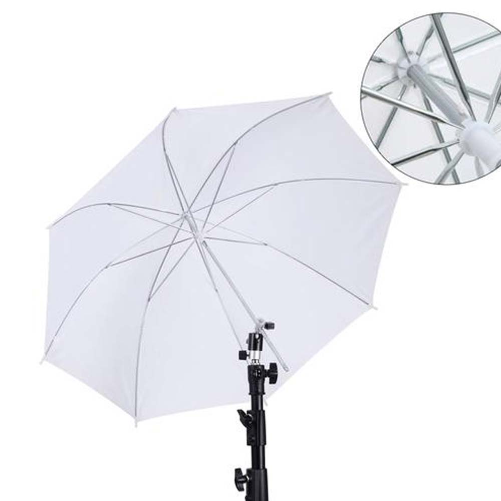 50cm/20インチ撮影用傘 金属ハンドル付き ホワイトソフ - Photography Umbrella のレビューと価格
