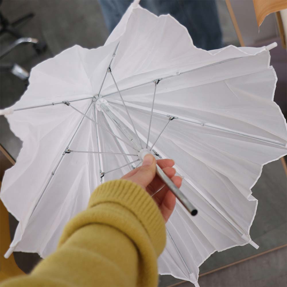 50cm/20インチ撮影用傘 金属ハンドル付き ホワイトソフ - Photography Umbrella のレビューと価格