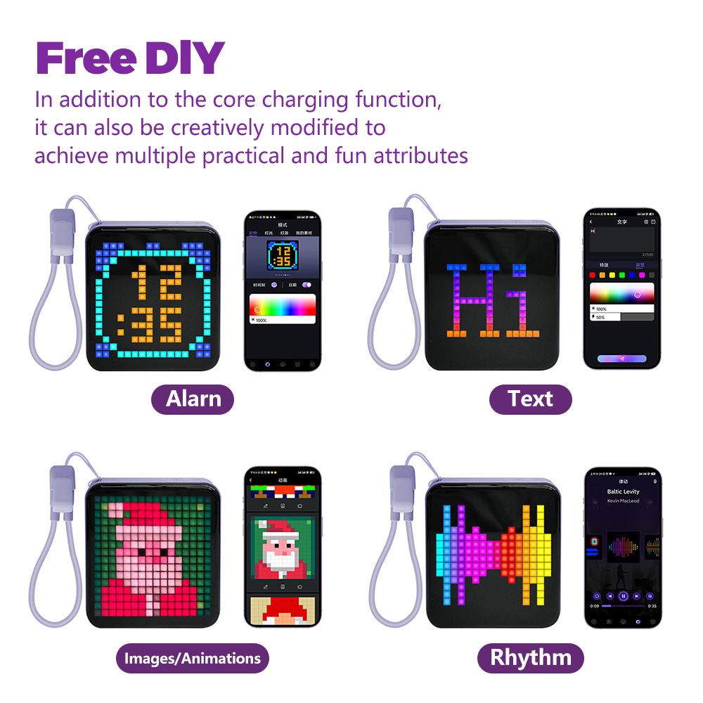 LED ピクセルディスプレイナイトライト Bluetooth - Pixel Art Led Panel のレビューと価格