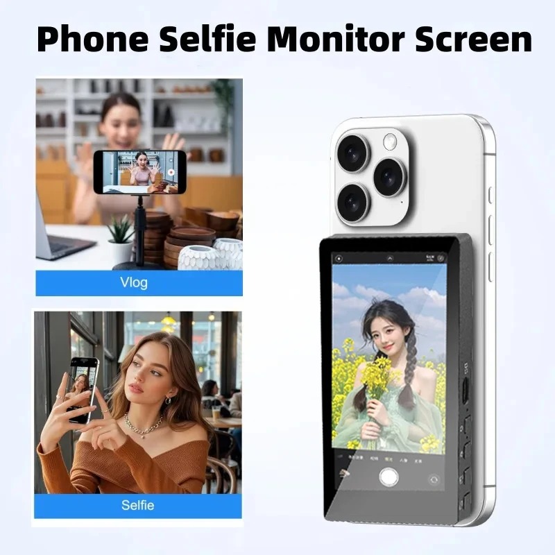 ワイヤレスモニター リアカメラスクリーン スマートフォン用セ - Photography Videography のレビューと価格