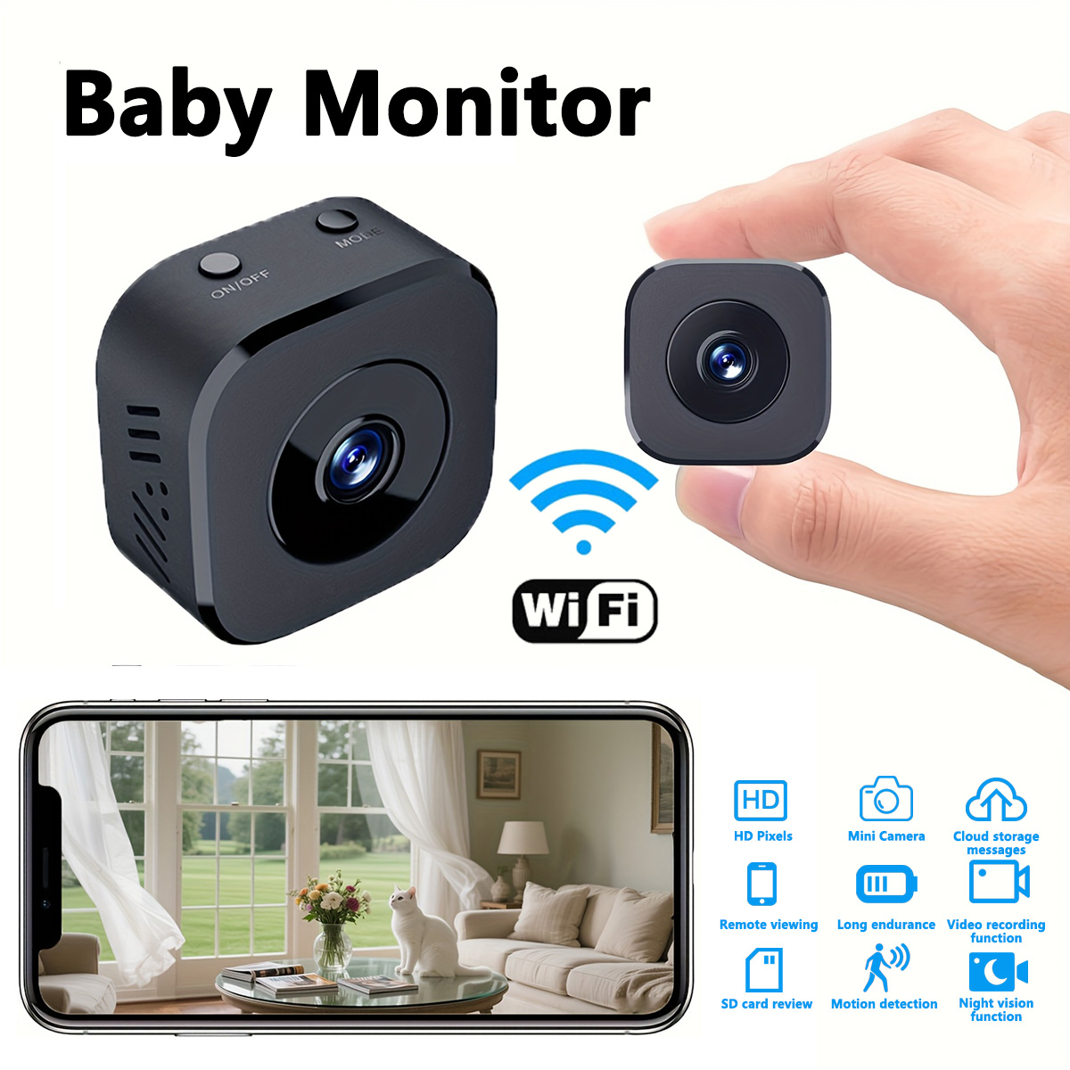 1080P HD ミニ WiFi カメラ屋内安全セキュリティ - Photography Videography のレビューと価格