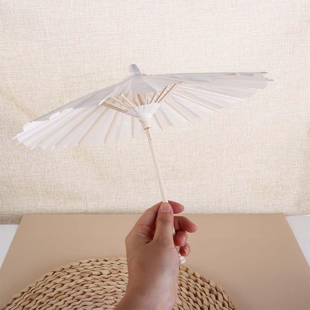白い装飾的な手作りのベビーシャワー用長柄傘、記念日、絵画用品 - Photography Umbrella のレビューと価格