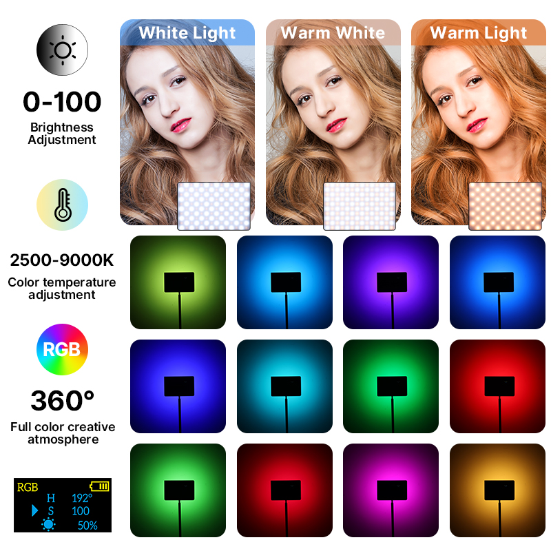 Ulanzi LT003 15W RGB Video Lig - Pixel Art Led Panel のレビューと価格