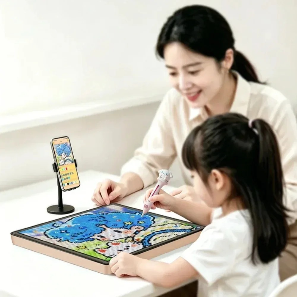 アプリ制御LEDピクセルライトパネル フューズビーズ ペグボ - Pixel Art Led Panel のレビューと価格