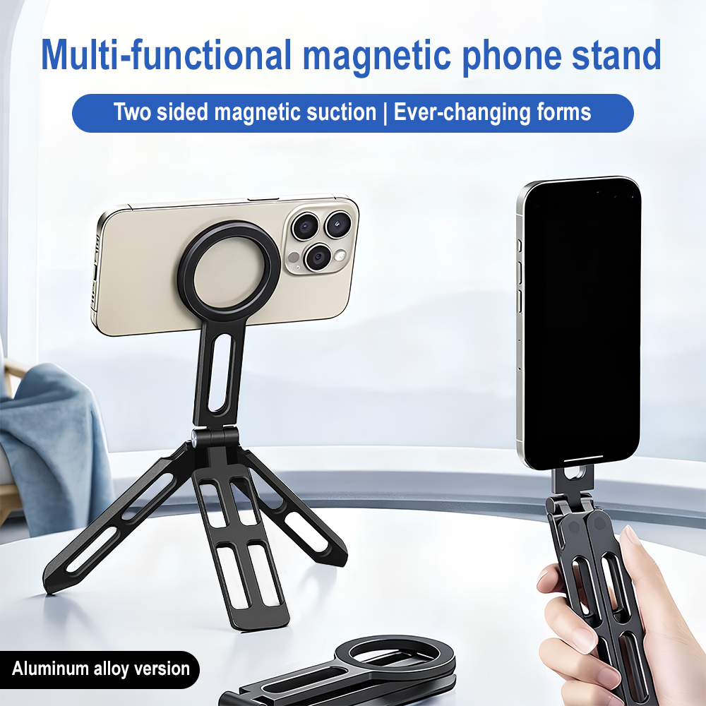 マグネット式スマホホルダー 四軸360度回転 °   回転折 - Photography Videos のレビューと価格
