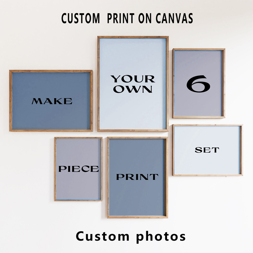 6 ピース/セットカスタムキャンバスプリント写真壁アートパー - Photography Kit のレビューと価格